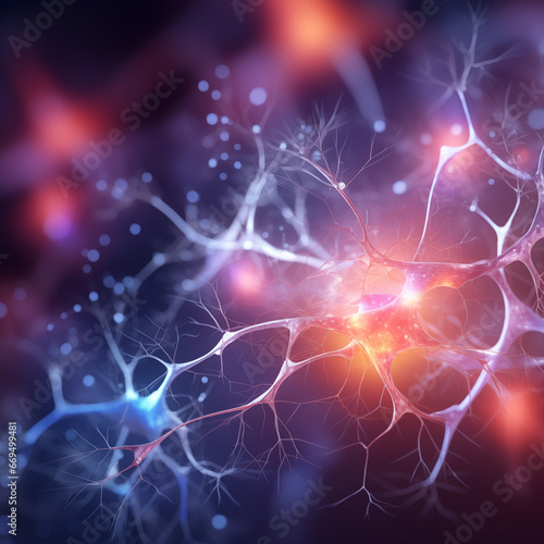 Energy of neuron fractal realms