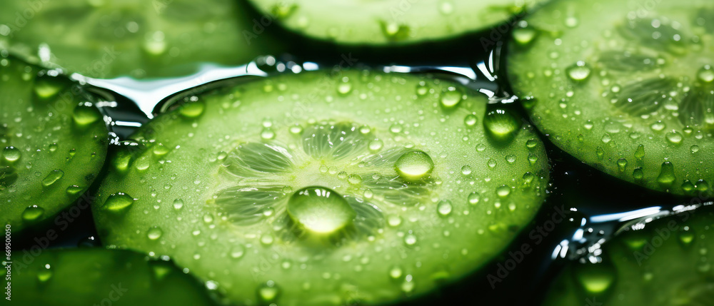 Close-up of a cucumber surface. Close-up of a cucumber surface.