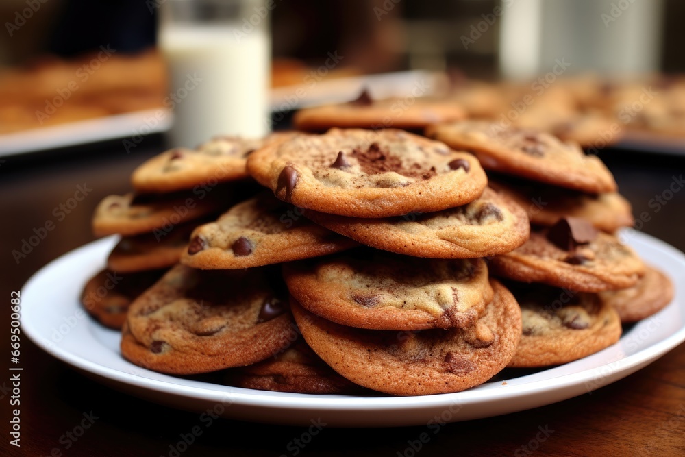glass of milk with chocolate chip cookies for christmas glass of milk with chocolate chip cookies for christmas