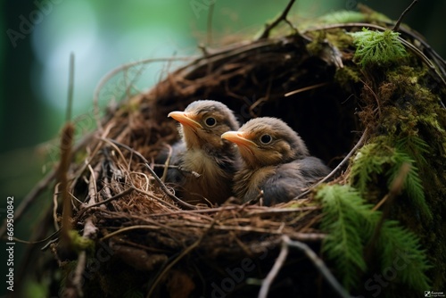 baby birds in nest © Maher Zada