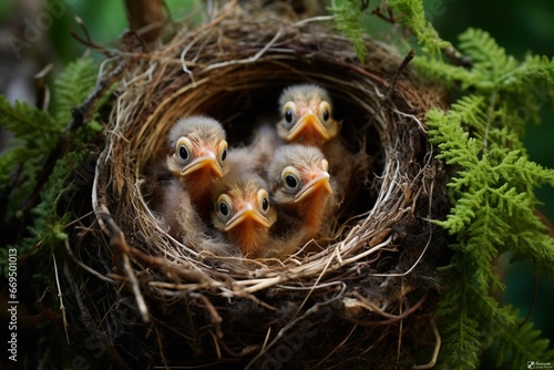 baby birds in nest © Maher Zada