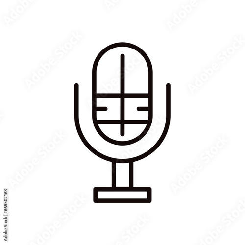 microphone - simple vector icon