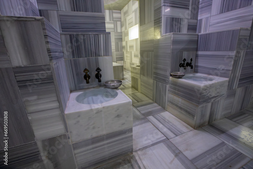 Turkish bathroom without people , turkish hotel architecture