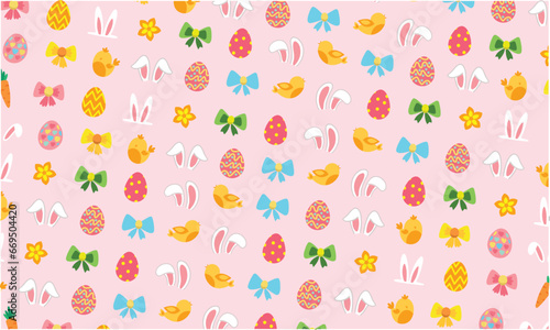 Easter elements collection. Happy Easter Day.
