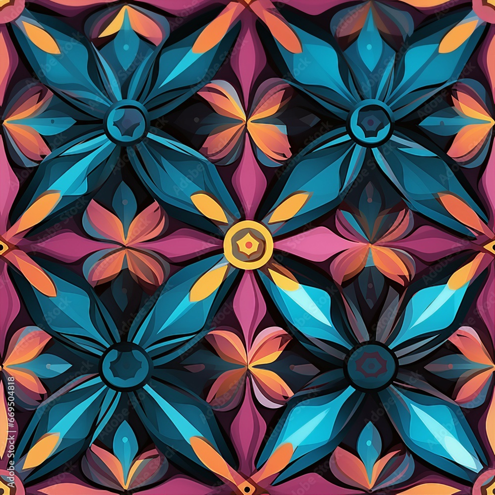 Fototapeta premium Precise Kaleidoscope Precision Pattern