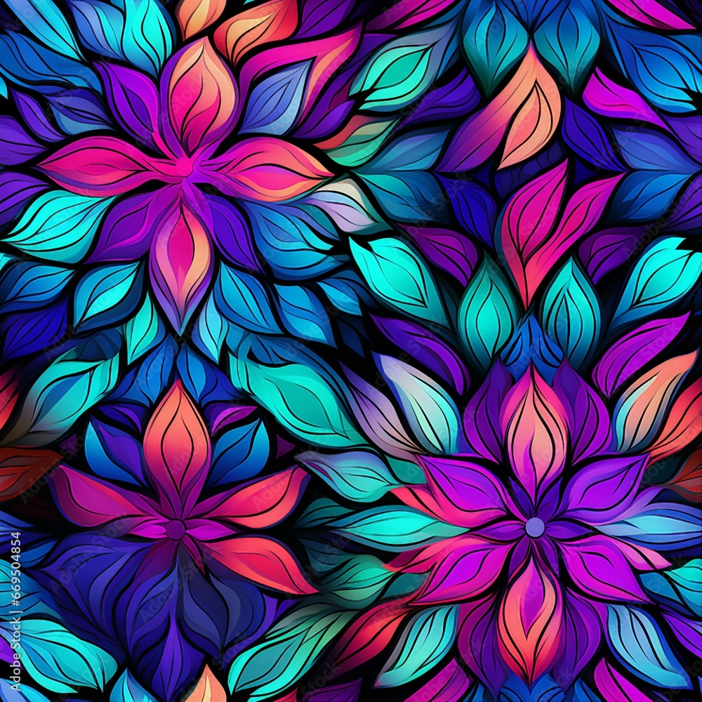 Psychedelic Kaleidoscope Bliss Pattern Psychedelic Kaleidoscope Bliss Pattern