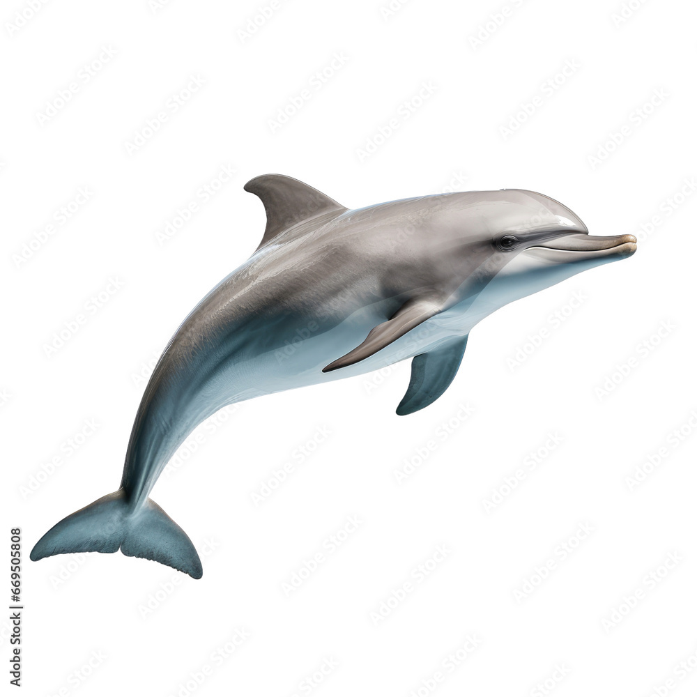 Fototapeta premium Dolphin on transparent background