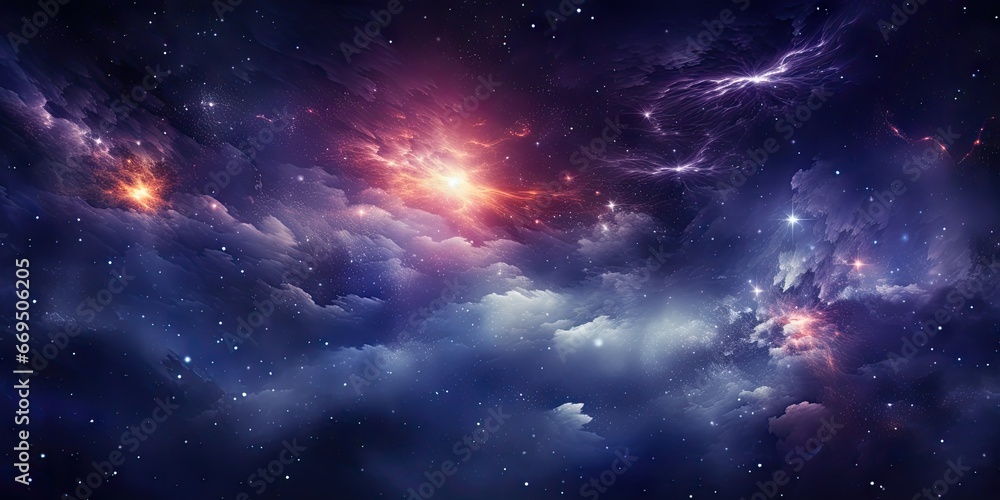 Cosmic nebula in deep space It showcases the stunning beauty of the universe beyond Earth. The concept of cosmic reality by Generative AI Cosmic nebula in deep space It showcases the stunning beauty of the universe beyond Earth. The concept of cosmic reality by Generative AI
