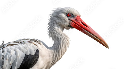 Stork bird on transparent background
