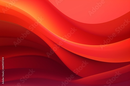 Background with flowing gradients of red hues. Generative AI © Danilo