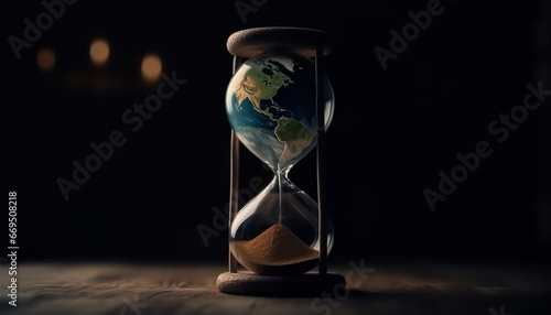 Earth's Climate Change Challenge: The Urgent Hourglass of Global Warming