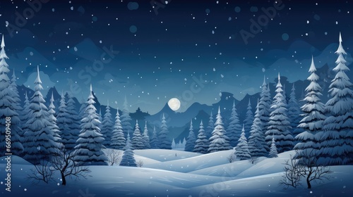 winter forest landscape