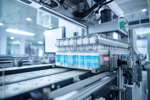 Automated drug packaging and labeling process.