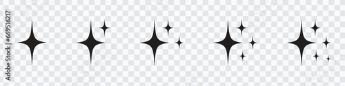  "Black Stars Icon Set: Versatile Star Vector Icons for Sparkling Designs"