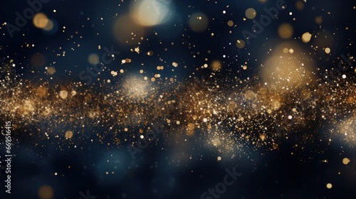 Firework light and bokeh abstract celebrate background.