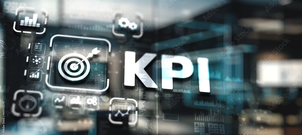 KPI key performance indicator business technology concept on virtual screen