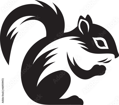 Wallpaper Mural Black Chipmunk Logo Vector for Adobe Stock Vector Chipmunk Logo Black for Adobe Stock Torontodigital.ca
