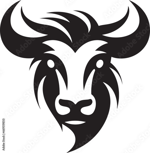 Dairy Cow Black Vector Logo for Website Black Dairy Cow Logo Vector for Website