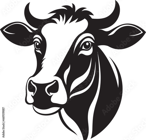 Dairy Cow Black Vector Logo for Mobile Majestic Dragonfly A Black Vector Icon