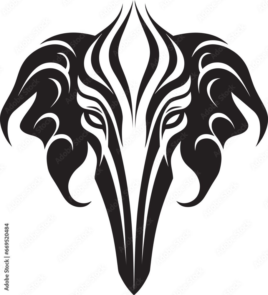 Obraz premium Elephant Logo with Mother and Calf A Symbol of Family and Nurturing Elephant Logo with Herd A Symbol of Community and Strength