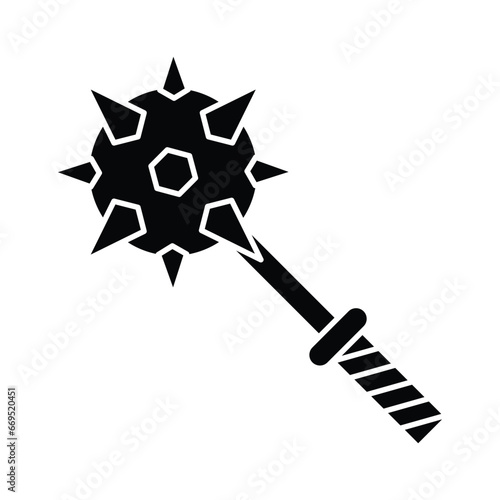 Mace icon vector on trendy design