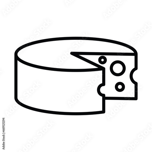 Cheese icon vector on trendy design