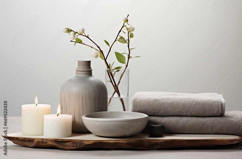 Spa still life with candle Spa still life with candle