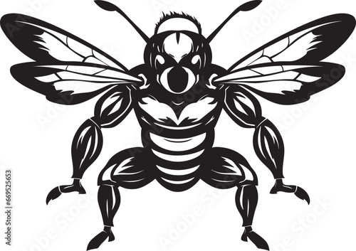 Wallpaper Mural Simplistic Sting Excellence Black Emblem Iconic Hornet Majesty Muscular Silhouette Torontodigital.ca