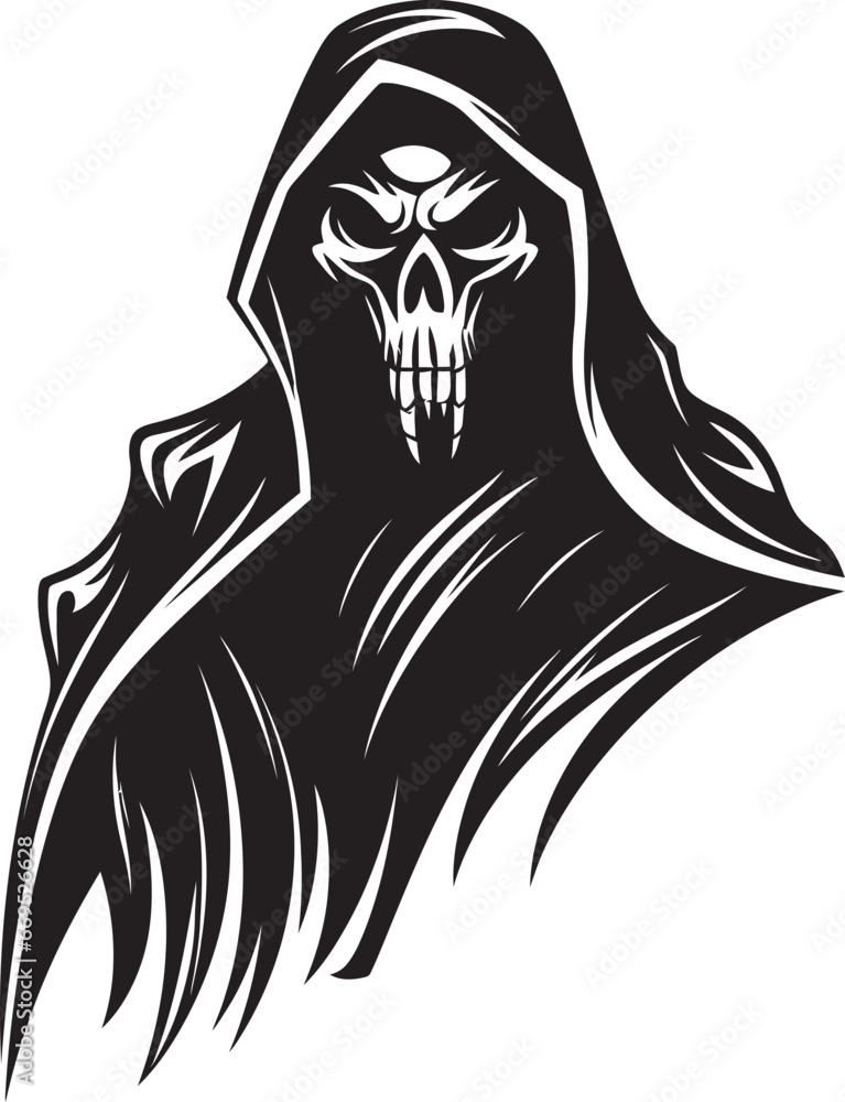 Noble Reaper Majesty Vector Logo Design Specter of Elegance Iconic Symbol Noble Reaper Majesty Vector Logo Design Specter of Elegance Iconic Symbol
