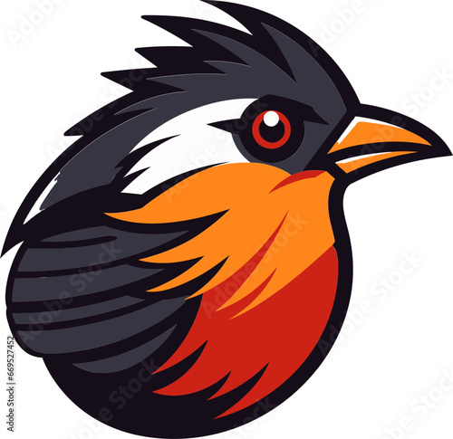 Iconic Flight Excellence Monochromatic Bird Emblem Noble Lyrical Guardian Emblematic Logo Symbol