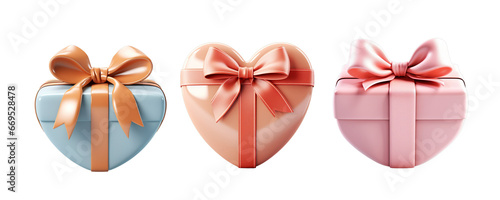 3d heart gift for valentine set