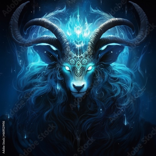 With two small horns medieval fantasy attractive Ai generated art