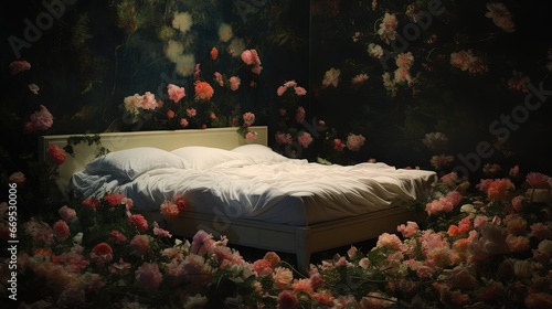 bed for restraining psychiatric patiens photo