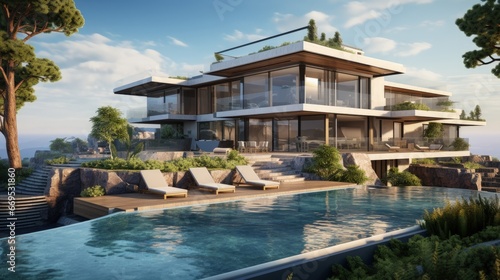 Wallpaper Mural Project of a luxury villa under construction Torontodigital.ca