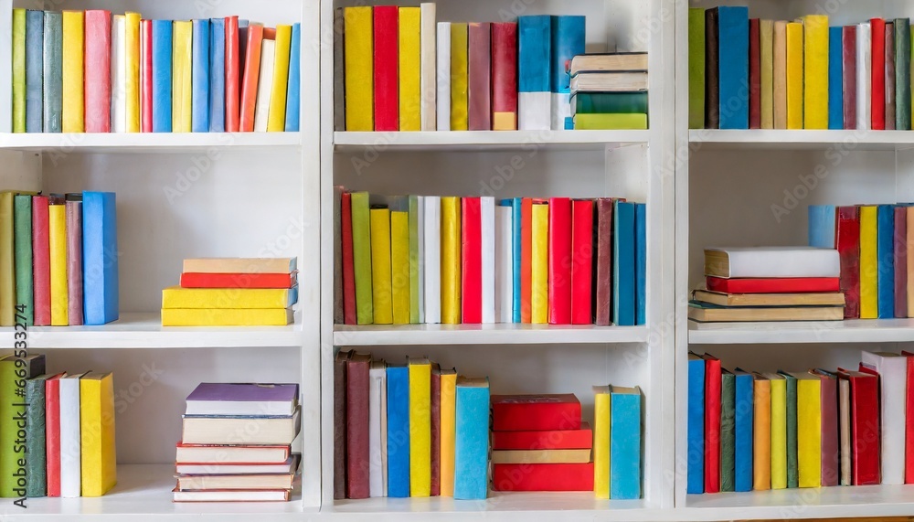 Fototapeta premium library with books