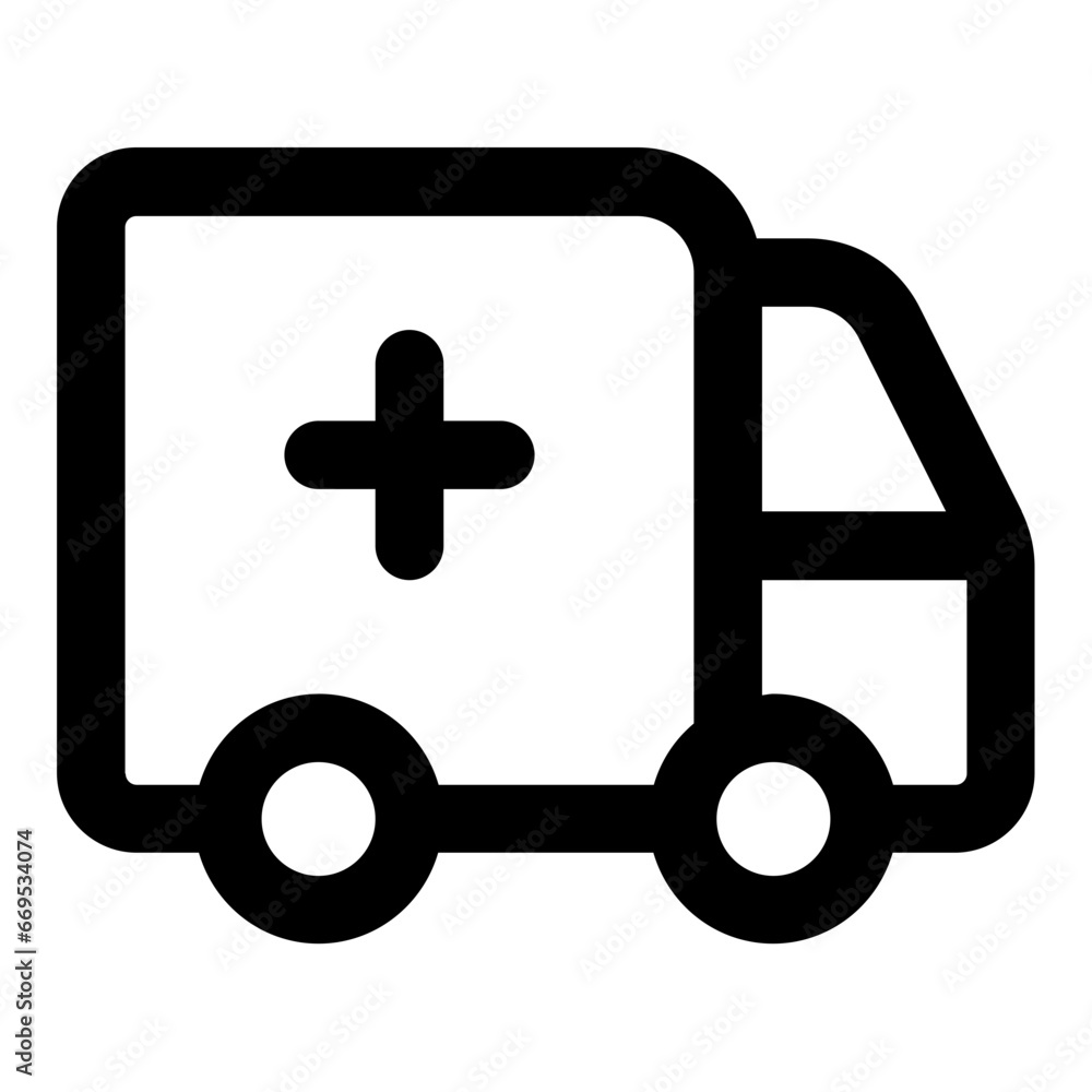 Ambulance line icon Ambulance line icon