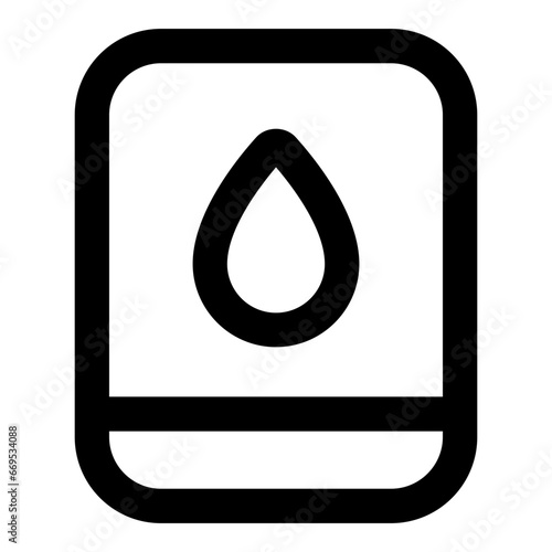 Blood pressure monitor line icon