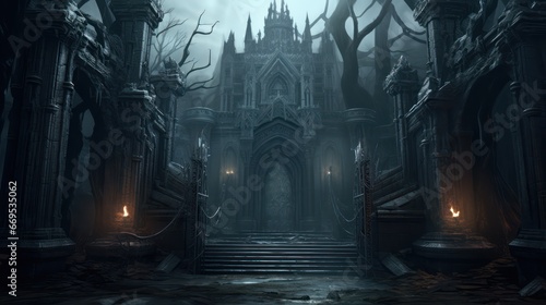 Gloomy gothic gate