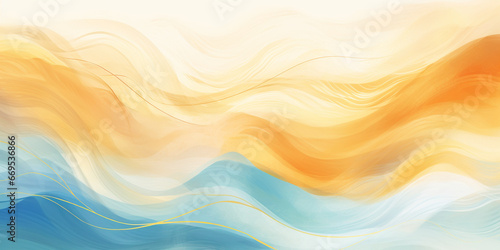Abstract background in the form of a wave of ocean water with space for text
