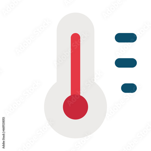 Thermometer flat icon