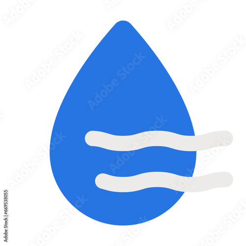 Humidity flat icon