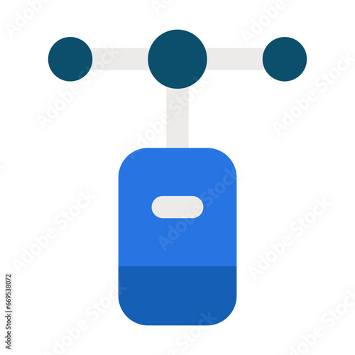 Anemometer flat icon