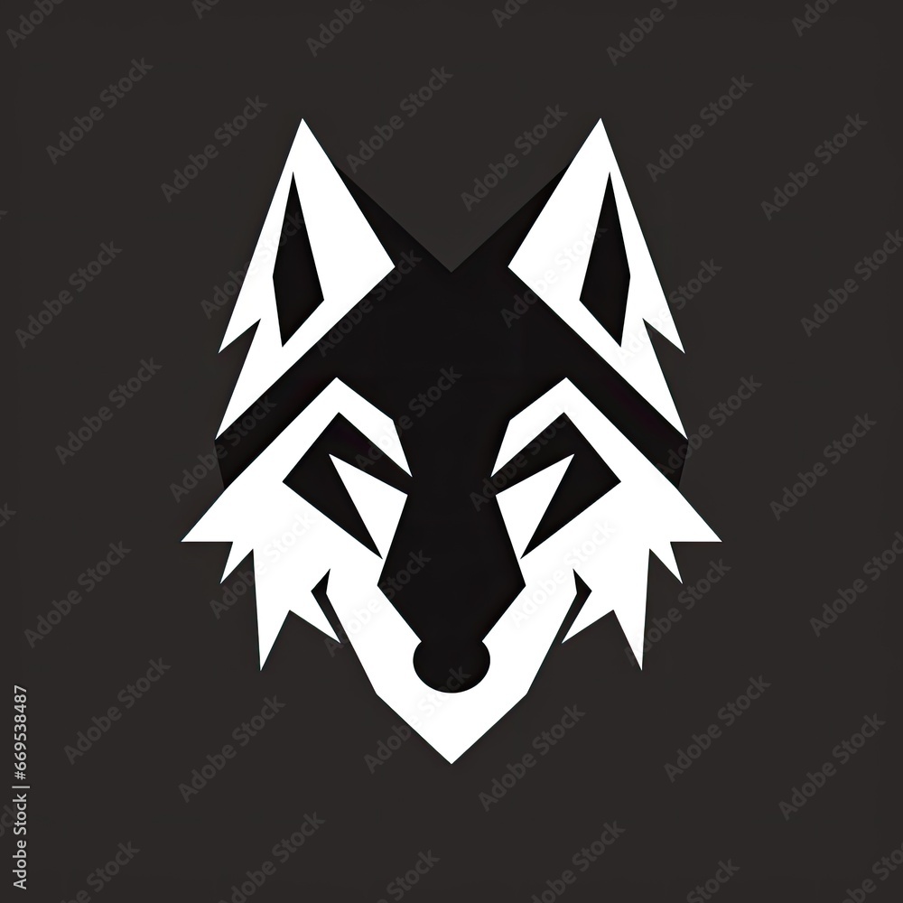 Obraz premium wolf head - geometric logo template