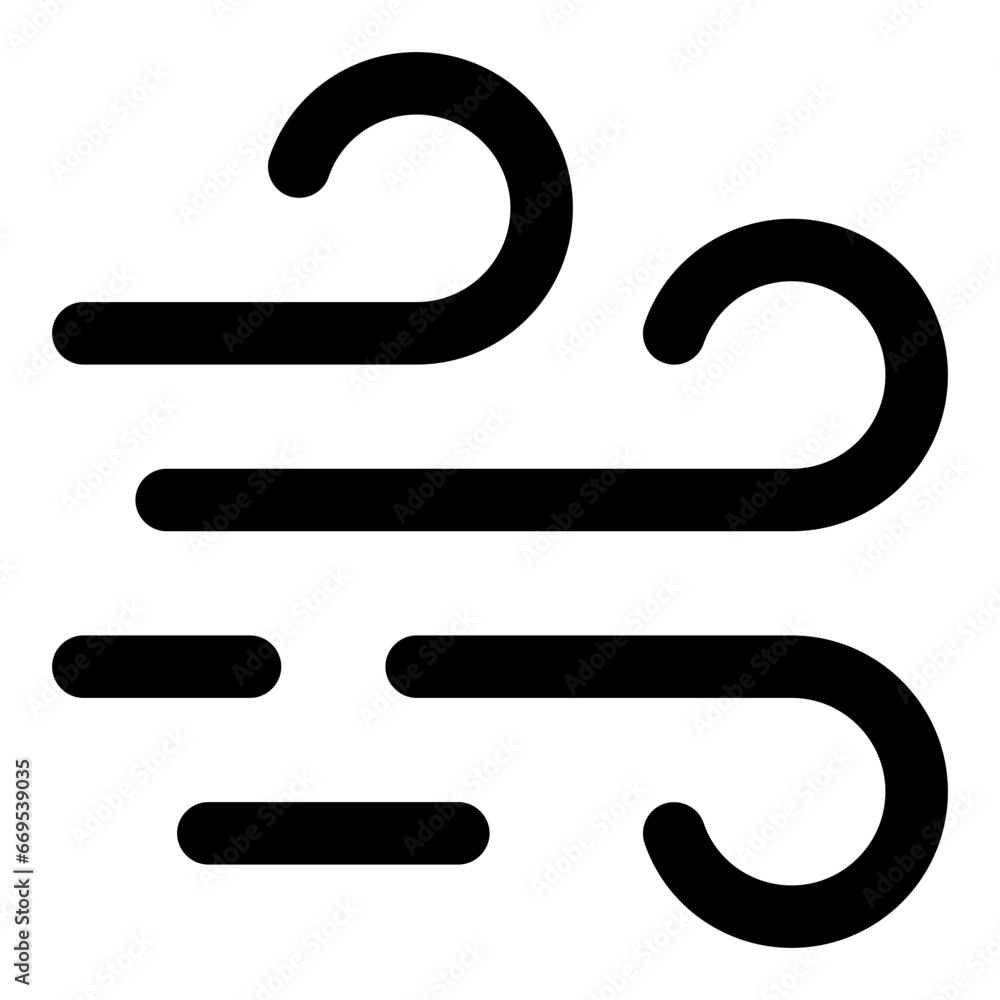 Wind line icon Wind line icon