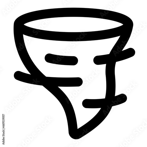 Tornado line icon