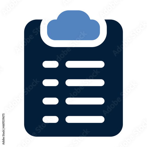 Clipboard duo tone icon