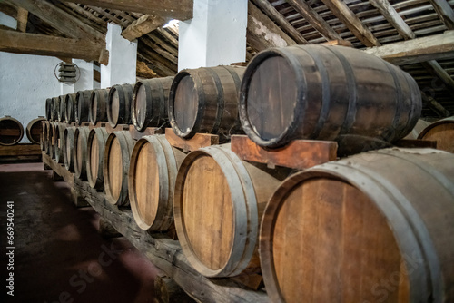Balsamico vinegar casks in Italy