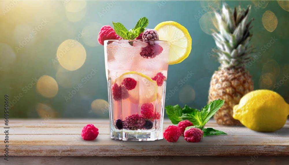 fruit cocktail with lime fruit cocktail with lime
