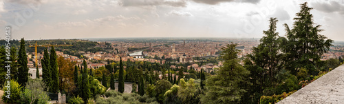 Verona city panomara in Autumn