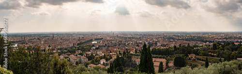 Verona city panomara in Autumn